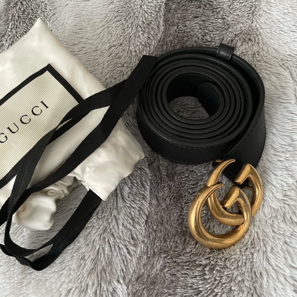 Authentic GG Gucci leather belt.